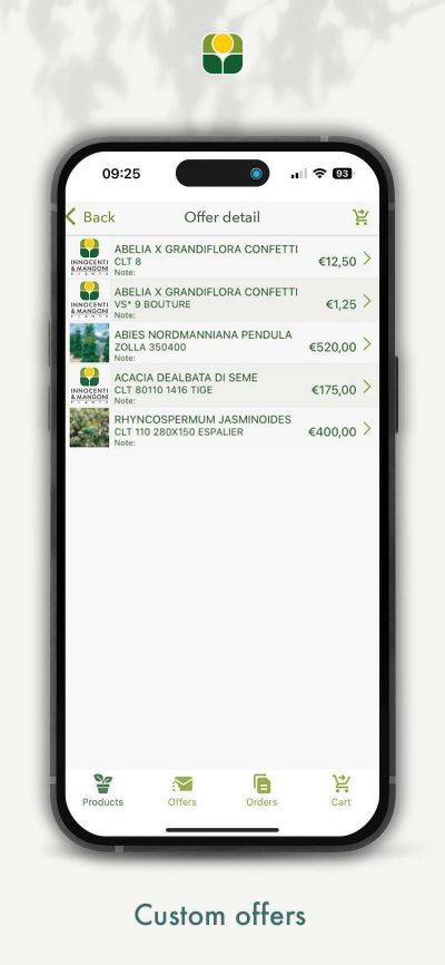 offerte personalizzate su app innocenti e mangoni su smartphone