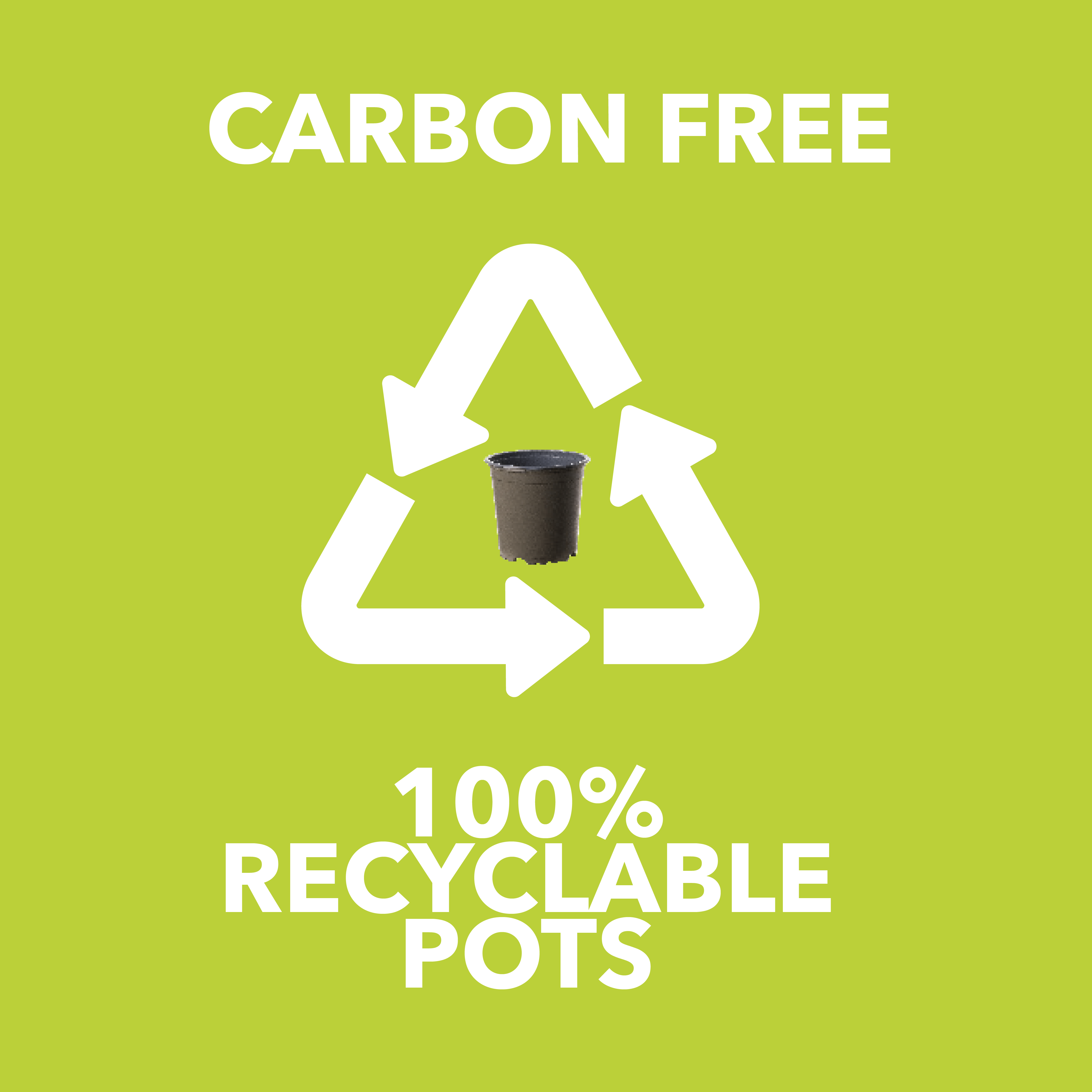vasi 100% riciclabili senza carbonfossile