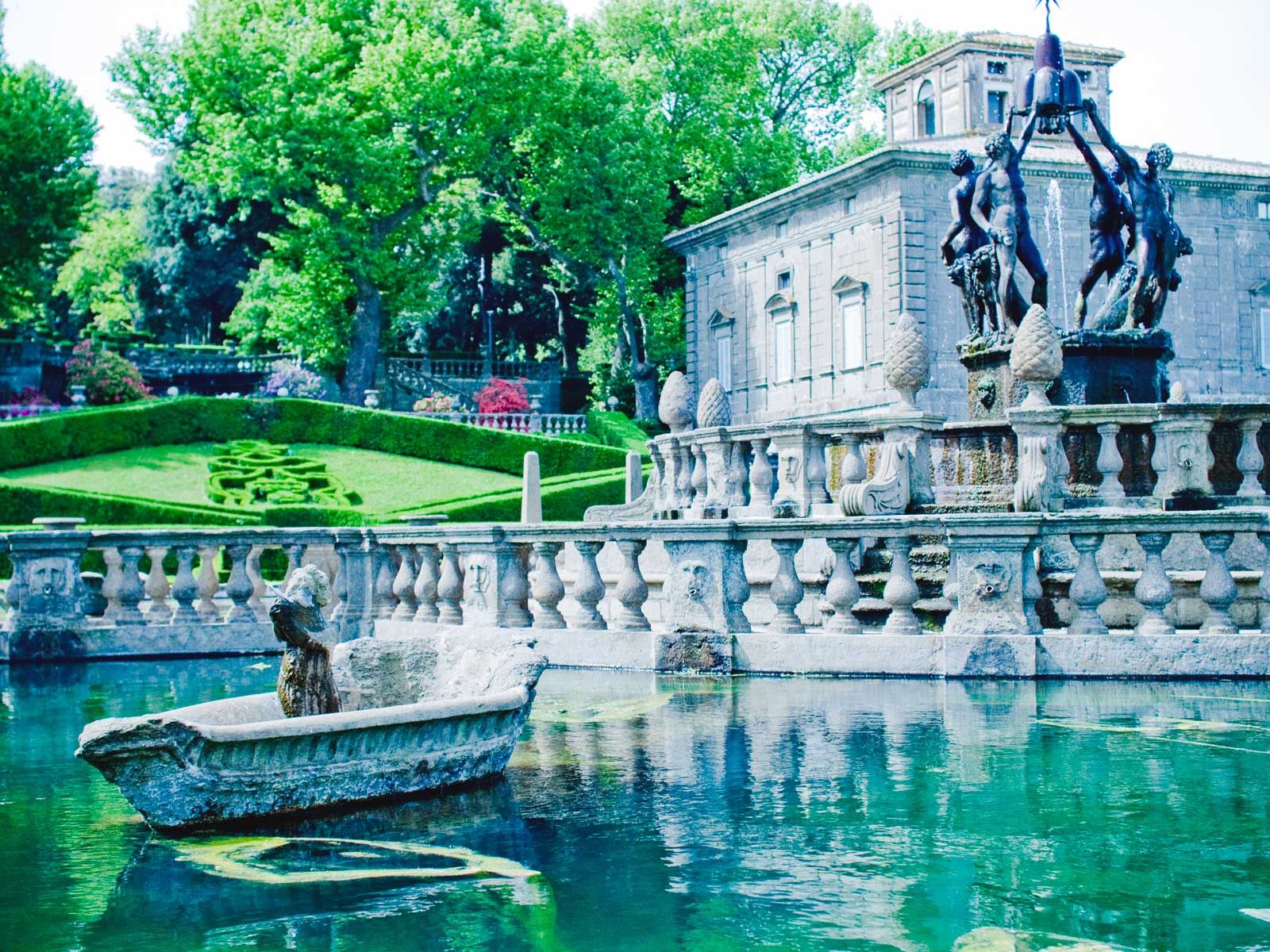 giochi di simmetrie verdi Villa lante a Bagnaia